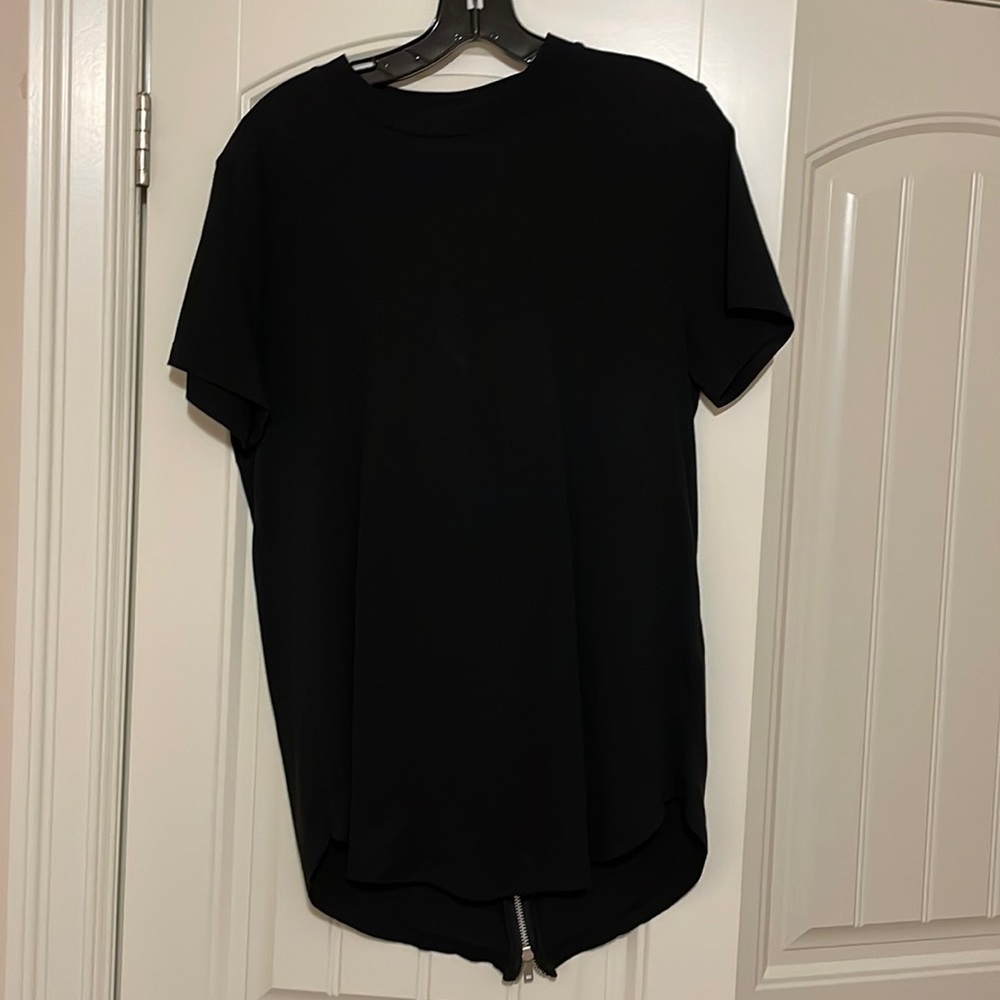 H&M Black Top with Zipper